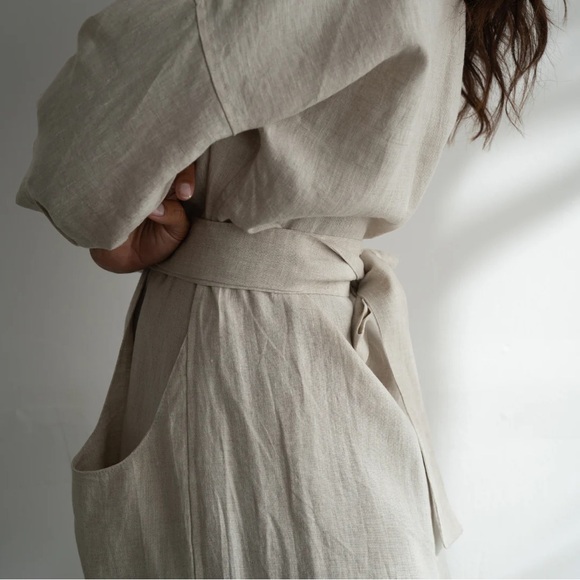 IRIS - NATURAL LINEN JUMPSUIT Avy and Co - Picture 7 of 7